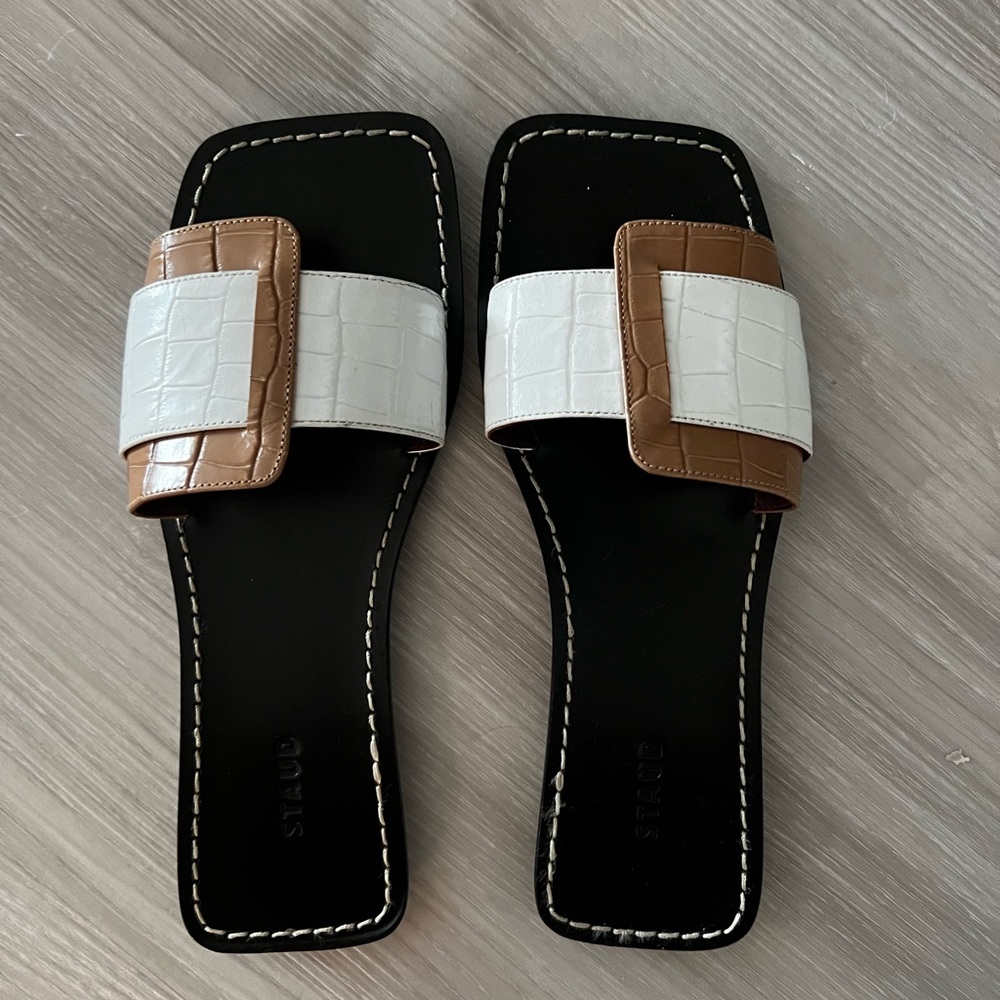 STAUD Leather Sandal/Slides